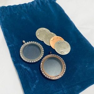 *EUC* Origami Owl Locket+Charms